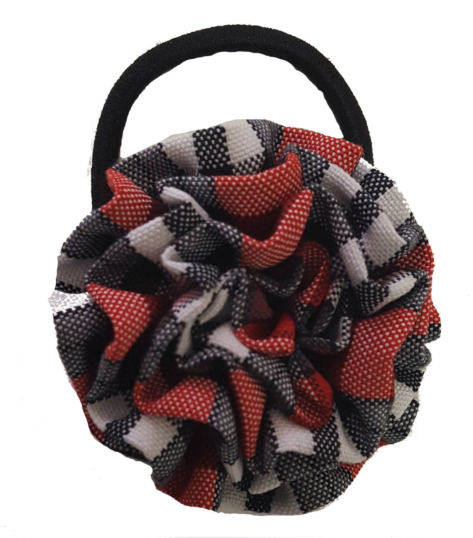 Plaid Rosette Hairtie